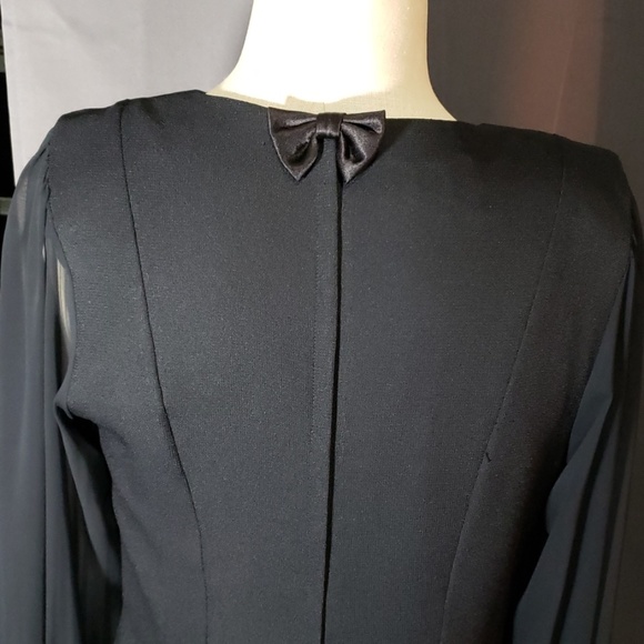 Ursula of Switzerland black dress sz 10 - Picture 6 of 8